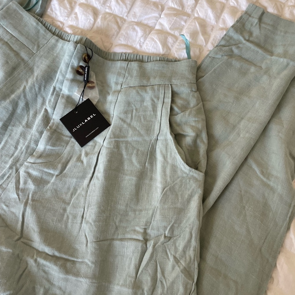 JLUXLABEL Sage Thea Linen Wide Leg Pants - Picture 12 of 16